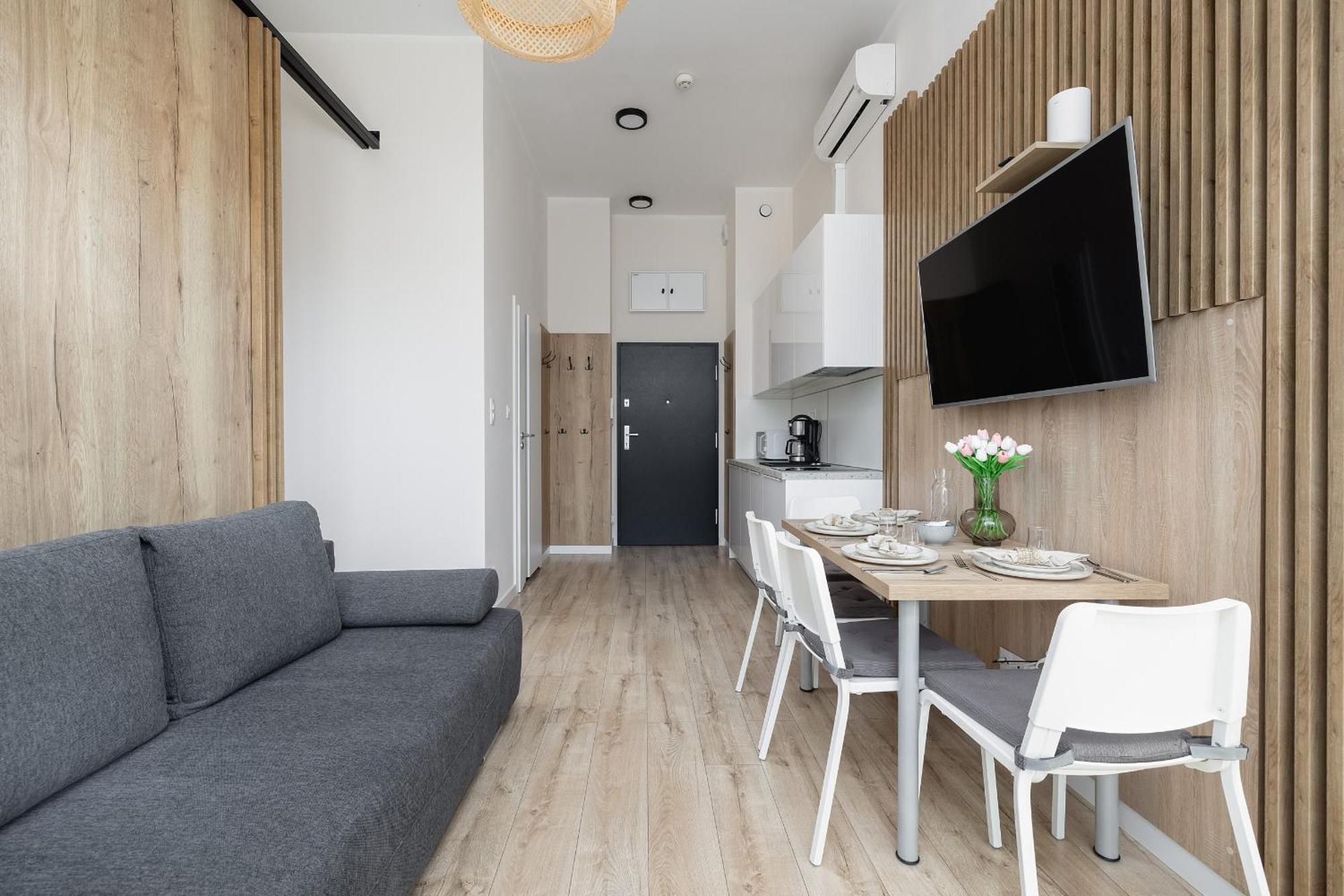 Modern Studio With Terrace And Parking In Swinoujscie By Noclegi Renters Exteriör bild